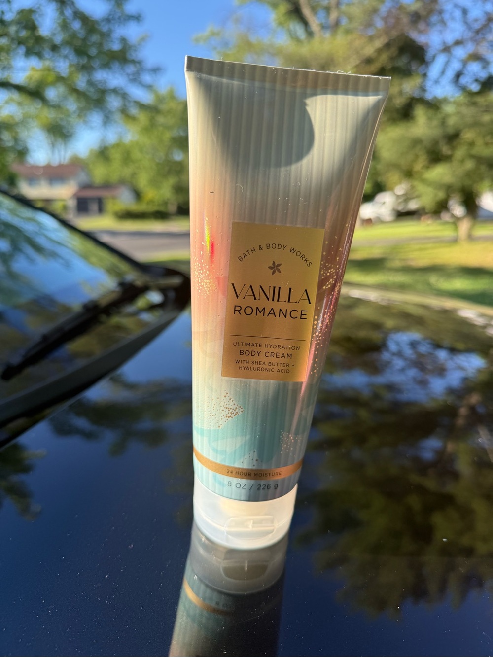 Bath & Body Works Vanilla Romance Hydration Body Cream - Pink/Blue/Gold